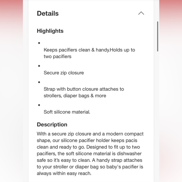 Skip Hop Pacifier Holder - Picture 2 of 3